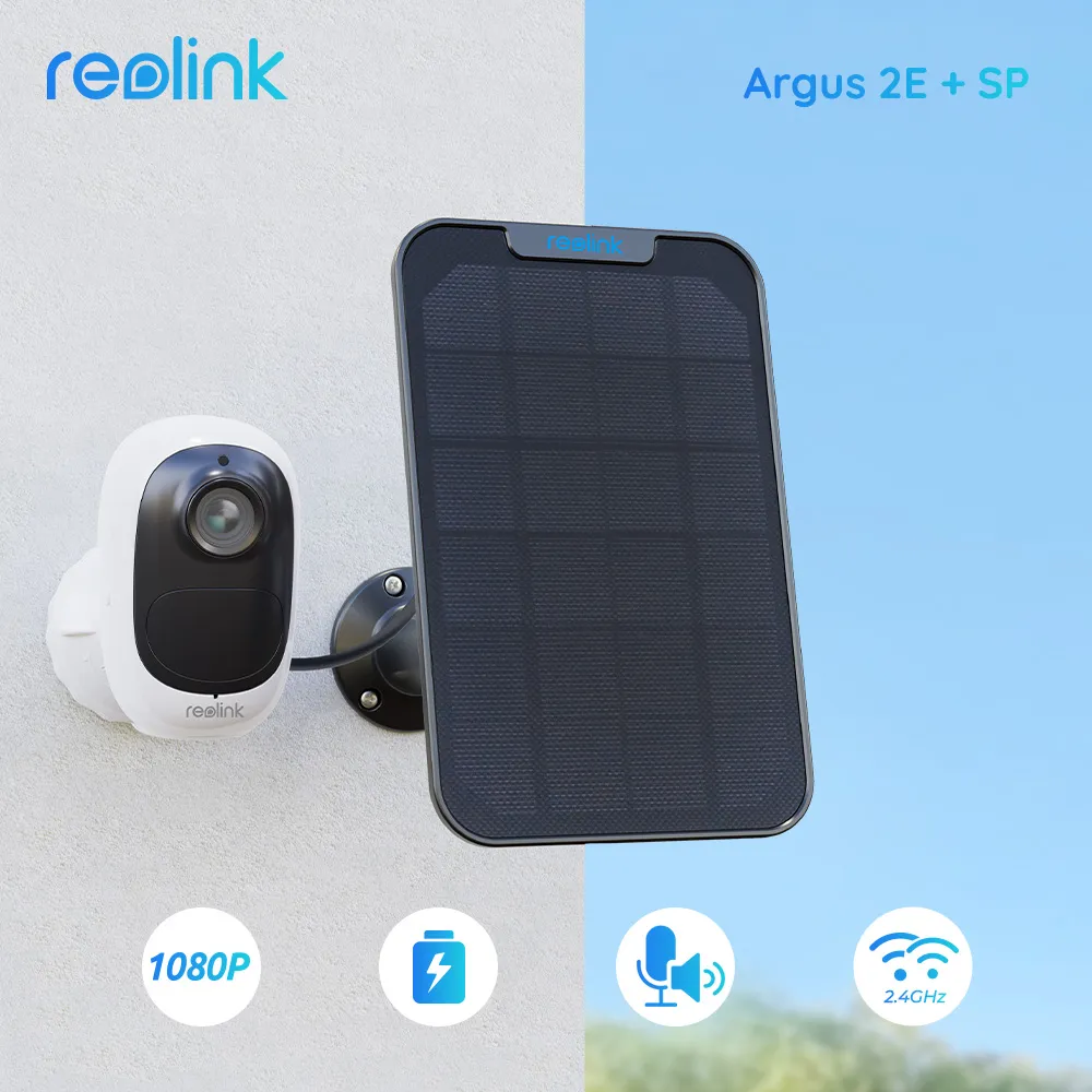 Reolink Argus Solar Powered Wi-Fi IP 2-Way Audio Security Cameras