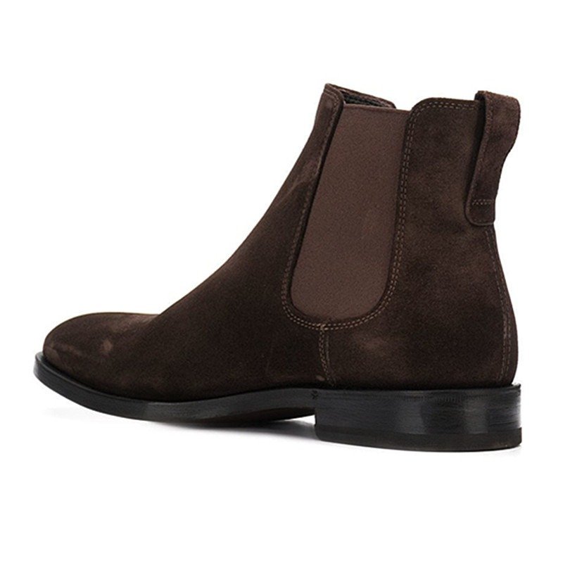 Men's Short Boots Pointed Leather - Image 4